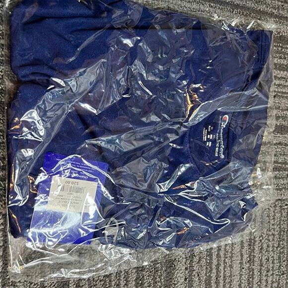 Champion Men's Double Dry Tee. Mazer blue. Size XL - Picture 2 of 4